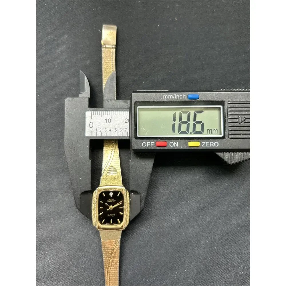 Sarah Coventry Gold Tone Black Dial Women’s Quartz Watch